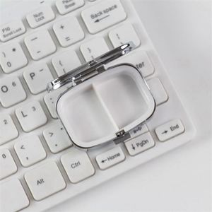 100 pièces prêtes à être expédiées, boîte à pilules ronde en métal à 3 compartiments, 3*2CM, argent/or/or rose - Product Image 3