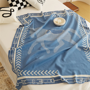 Sang trọng Jacquard dệt kim Chăn với sống động và thú vị <span class=keywords><strong>Pony</strong></span> mô hình BNS - Product Image 2