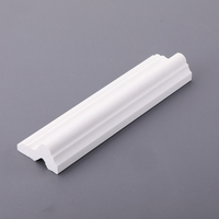 Échantillon blanc Style PVC Plinthe PS moulage Corniche Plafond Profil PS moulage