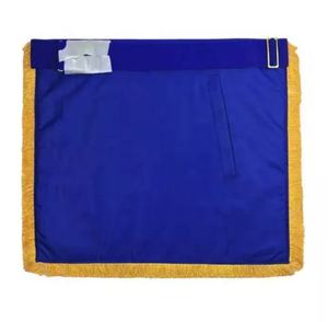 Tablier de robe provinciale maçonnique de haute qualité en cuir brodé perles magnétiques décoration Badge à coudre en tissu - Product Image 4