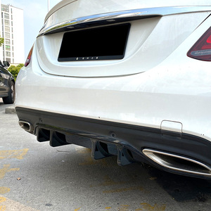 สปอยเลอร์หลัง Mercedes-Benz C-Class W205 แบบ Canard ABS Diffuser ปี 2019-21 สำหรับตกแต่ง - Product Image 1