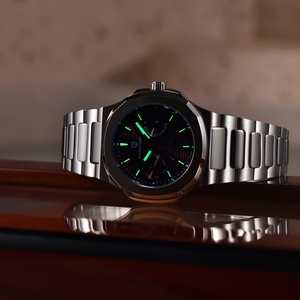 PAGANI DESIGN 1786 Luxury Stainless Steel Quartz Watch Men Fashion Sport <b>Chronograph</b> Moon Phase <b>Automatic</b> Date Week Glass 10 Bar - Product Image 4