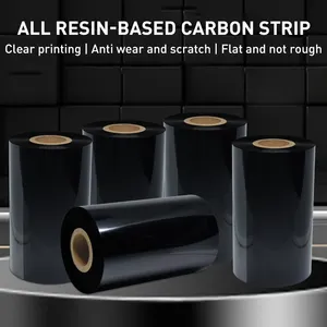 2022 Hot Sale Ribbon Manufacturers Spot Width 110mm Long 300m Black Outer Carbon Semi Resin Semi Wax Ribbon