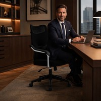 Chaise de bureau ergonomique en maille réglable en hauteur avec support lombaire pour le gaming et le bureau (vente en gros)