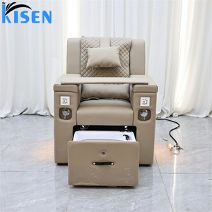 Kisen Custom Luxury Foot Spa Pedicure Chair Luxury Pedicure Chairs Foot Spa Pedicure Extension Nail Chair Sofa for Nail Salon - Product Image 2