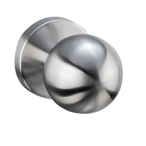 Stainless Steel Ball Door Knob Bathroom Bedroom Kitchen Privacy Cylindrical Knob Door Lock