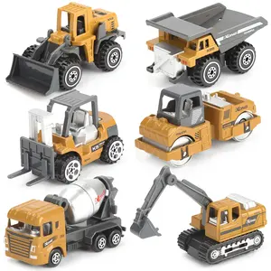 Anak-anak Diecast mobil logam konstruksi, Model mainan truk mobil Teknik Konstruksi