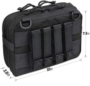 Özel küçük alet düzenleyici ilk yardım programı IFAK kompakt EDC takım çantası tıbbi göğüs çantası taktik <span class=keywords><strong>Molle</strong></span> Admin kılıfı - Product Image 3