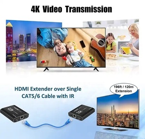 120 मीटर पूर्ण HD 4k पर 4k cat6/5 <span class=keywords><strong>hdmi</strong></span> वीडियो ट्रांसमीटर रिसीवर एक्सटेंडर - Product Image 3