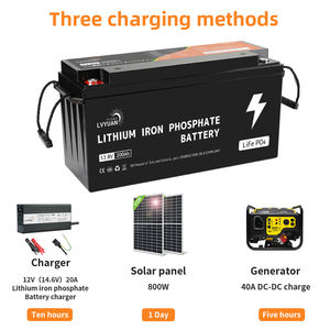 เซลล์แบตเตอรี่ลิเธียมไอออนเหล็กฟอสเฟต200ah 100AH 12.8V เกรด A Lifepo4 - Product Image 3