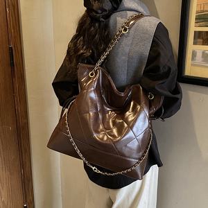 Bolsos de Mano Vintage de Lujo, Bolso Tote de Cuero Retro a la Moda, de Gran Capacidad, para Mujer - Product Image 5