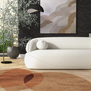 ModernAndrew Beige Boucle <b>Sofa</b> for Living Room and Villa <b>Oversized</b> 3Seat Hotel - Product Image 4