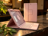 360 °   Étui clavier magnétique rotatif détachable, housse avec pavé tactile sans fil pour iPad 10e génération 10,9'', iPad Air 4/5/6 10,9 pouces