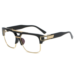 Lunettes de soleil Double pont italie, grandes lunettes de soleil femme et homme, monture transparente en métal argenté, miroir UV400, à la mode, nouvelle collection 2021 - Product Image 2