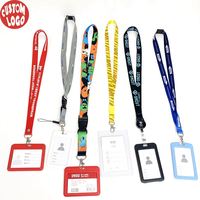 Lanière en polyester imprimée avec logo personnalisé pour la promotion de festivals et événements, vente en gros, porte-clés inclus