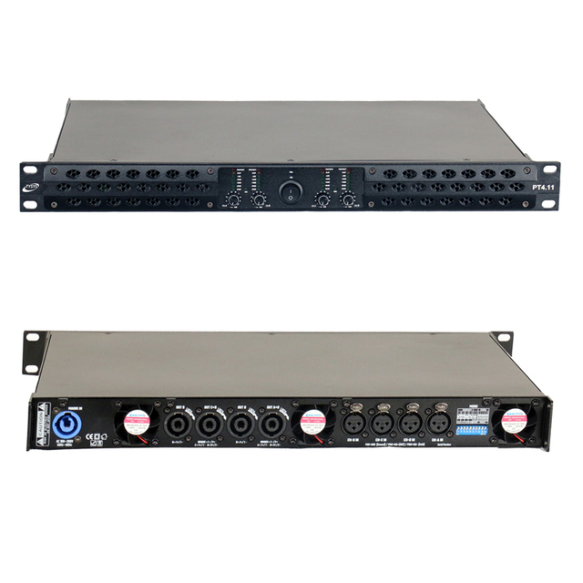 Digital Professional Audio Power Amplifiers 1100W*4  1U Class D for Subwoofer