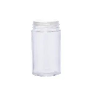 定制透明玻璃调味瓶，带金属盖调味瓶