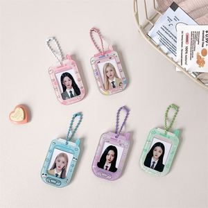 Wholesale PVC Cute Cartoon Mobile Phone Keychain Custom Photo <b>Name</b> Key <b>Ring</b> Acrylic Material for School Students Party Favors - Product Image 1