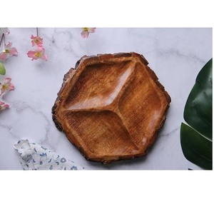 Most Selling Wooden Round <b>Platter</b> for Kitchen Dining Restaurant Hotel <b>Buffet</b> and Party Food <b>Serving</b> Available At Best Price - Product Image 1