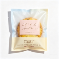 Sachets d'emballage personnalisés biodégradables 5x5 5x7 roses givrés pour petits donuts et biscuits, anti-odeur, thermoscellables, individuels 5x6 avec logo