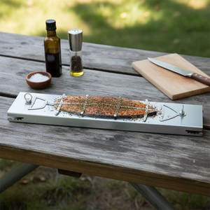 ที่ย่างปลาแบบใช้ซ้ำได้ ทำจากสแตนเลส ทนไฟ สำหรับ<span class=keywords><strong>ย่าง</strong></span>ปลาแซลมอน - Product Image 4