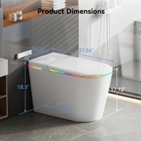 Meubles de chambre à coucher, toilettes intelligentes, toilettes à eau, bidet électrique, cuvette de toilettes en céramique, toilettes intelligentes entièrement automatiques
