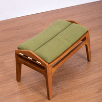 Mid century Massivholz Liege Möbel Wohnzimmer Stoff Sofa Sessel Liege Freizeit Lounge Lese stuhl
