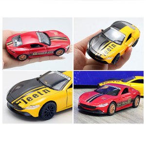 Nouveauté : Voiture de course sportive Roma en alliage moulé sous pression à l'échelle 1:36, modèle à rétrofriction avec roues mobiles, jouet pour enfants - Product Image 2