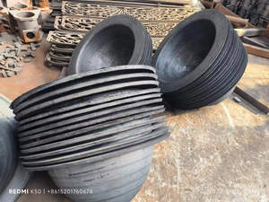 Grand pot <span class=keywords><strong>de</strong></span> fleurs en fonte antique pour <span class=keywords><strong>jardin</strong></span>, urne décorative d'extérieur avec garantie <span class=keywords><strong>de</strong></span> 5 ans, finition peinte en gris - Product Image 4