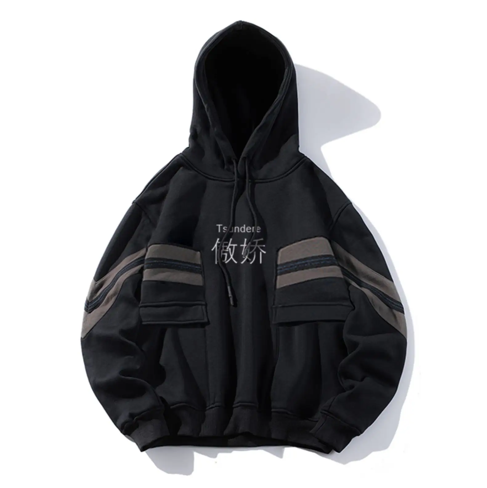 Make Your Design Logo Hooded Sweaters Pullover Drawstring Hoodies Custom Cut And Sew Hoodie