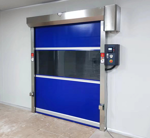 Porte rapide automatique à capteur radar en PVC, porte à enroulement rapide à grande vitesse, <span class=keywords><strong>prix</strong></span>, lavage de voiture, porte à grande vitesse en PVC - Product Image 6