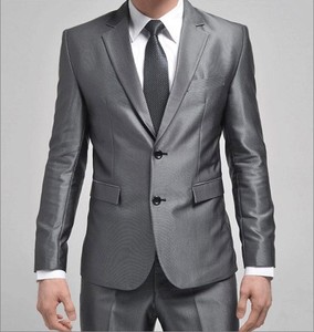 <span class=keywords><strong>Traje</strong></span> de Negocios para <span class=keywords><strong>Hombre</strong></span> de Alta Calidad, Color <span class=keywords><strong>Gris</strong></span> Plateado, Corte Entallado, Transpirable, Suave, <span class=keywords><strong>Traje</strong></span> de Novio para Boda - Product Image 1