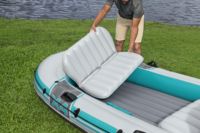 Bestway 65158 Hydro Force Adventure Elite X4, Set de Balsa Inflable para 4 Personas, 3.15 m, Kayak Inflable de PVC para Pesca, Bote Inflable