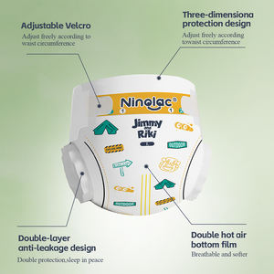 Pañales desechables tipo algodón 100% más vendidos, diseño de pantalones pull-up de alta calidad para bebés - Product Image 2