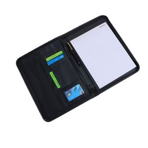 Carpeta Portafolio de Oficina Multifuncional A4 de Cuero PU con Cierre y Logotipo Personalizado Promocional - Product Image 4