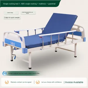 Cama de Hospital de Acero Inoxidable de Alta Calidad con Función de Balanceo, Clase II, para Enfermería, con Orificio para Inodoro, para Personas Mayores, Muebles de Hospital, 1 Año de Garantía - Product Image 3