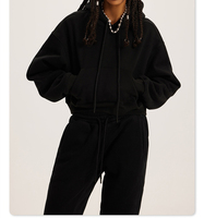 PASUXI 2026 Spring Jogger Jumpers Gym Custom Workout 2 Piece Set Wanita Crop Top Hoodie Oversize Set Sweatshirt Wanita