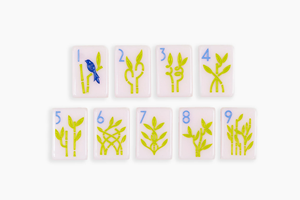 Halo Botanical Paris Pink Ensemble de <span class=keywords><strong>Mahjong</strong></span> Américain de Luxe en Acrylique à Couche Unique avec Supports, pour Soirées de Jeu en Famille, Achat en Gros, Logo Personnalisé - Product Image 5
