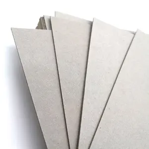 Reciclado comprimido laminado 1mm cinza gsm folha de papelão