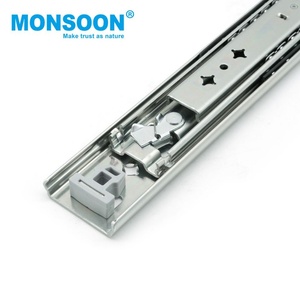 Poignée télescopique à fermeture amortie pour armoire de cuisine, en tôle d'acier galvanisé, montage latéral, robuste, chambre à coucher, salle de bain, hôtel - Product Image 2