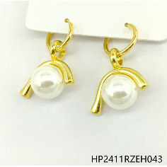 Accessori per gioielli per festa nuziale orecchini eleganti con accento di perle da donna - Product Image 1