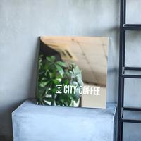 Enseigne publicitaire artistique en acrylique LED lumineuse, style coréen, surface miroir, tridimensionnelle, pour café, IP65, résistante aux intempéries
