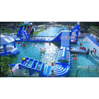 Parc aquatique gonflable extérieur sur mesure, jeux gonflables, parc aquatique gonflable flottant, parc aquatique flottant sur l'eau