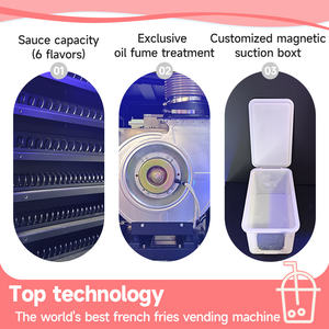 Machine à frire les snacks, <span class=keywords><strong>friteuse</strong></span> à huile, chips d'oignon frites à l'huile, chips de banane, frites, distributeur automatique de nourriture pour magasin - Product Image 6