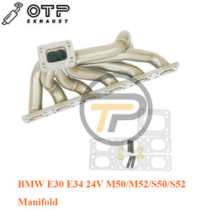 Tuyau d'échappement OTP pour BM 325i <span class=keywords><strong>328i</strong></span> <span class=keywords><strong>E30</strong></span> E34 M50/M52/S50/S52 24V 3mm d'épaisseur Tur bo collecteur T3/T4 bride SUS304 en acier inoxydable - Product Image 2