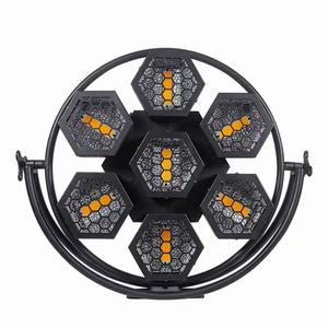 Luces <span class=keywords><strong>de</strong></span> Lavado LED RGBW <span class=keywords><strong>de</strong></span> Alto Brillo, Siete Hexágonos, Retro, Estroboscópicas, para Escenario, Sala <span class=keywords><strong>de</strong></span> Eventos, Bar, <span class=keywords><strong>Fondo</strong></span> <span class=keywords><strong>de</strong></span> Matriz, <span class=keywords><strong>Carreras</strong></span>, DMX512 - Product Image 5