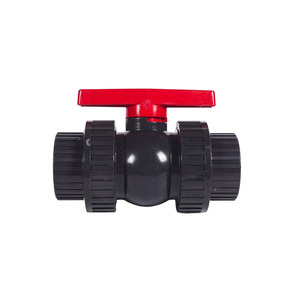 Неподвижный шаровой клапан из НПВХ, черный пластиковый фитинг для водопровода с гибким шаровым клапаном из ПВХ, восьмиугольный - Product Image 3