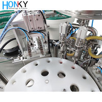 Máquina Envasadora de Cosméticos Totalmente Automática para Crema de Masaje, Función de Llenado y Tapado Eléctrico para Productos Químicos con Motor PLC