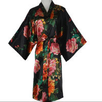 Robe de mariée en satin HOT, peignoir floral, kimono court, robe de nuit, pyjama, ensemble de vêtements de détente, robe de chambre tendance pour femmes