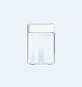 Bán Buôn 720Ml 900Ml 1250Ml Vuông Rộng Miệng Container Dễ Dàng Grip Xử Lý Rõ Ràng Rỗng Nhựa Jar Với Nắp Màu Đen - Product Image 2